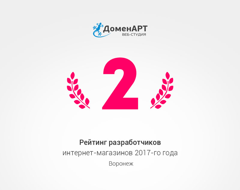 Рейтинг разработчиков интернет-магазинов 2017 года в Воронеже
